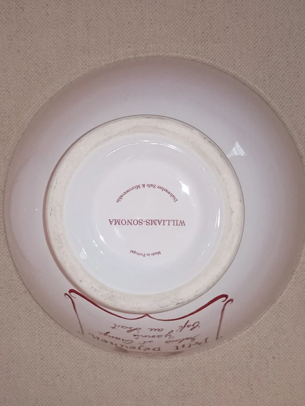William Sonoma Vintage Retired Petit Dejeuner Breakfast Bowls Set Of Two